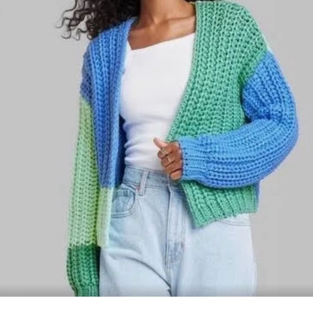 Wild Fable target Color block Sweater xxl